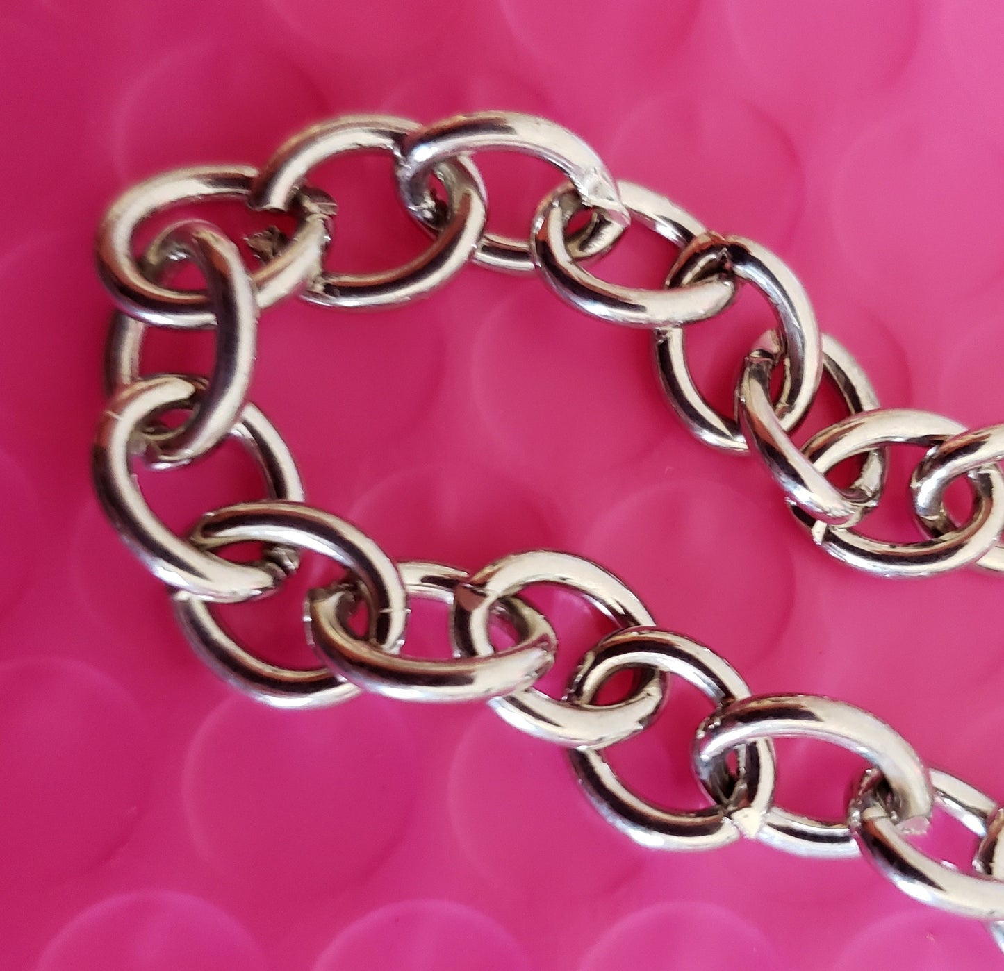 Silver Bracelet Chain | Chunky Chain | Toggle Clasp Bracelet | Jewelry Supply | DIY Jewelry Supply | Gift for Crafter