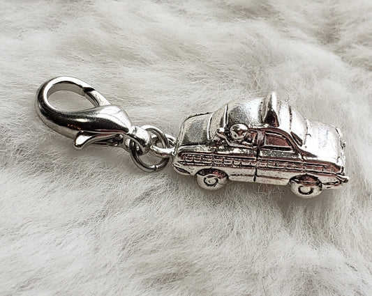 Taxi Cab Charm | Taxi Charm | NYC Charm | Vacation Charm | Sterling Silver Plated Pewter