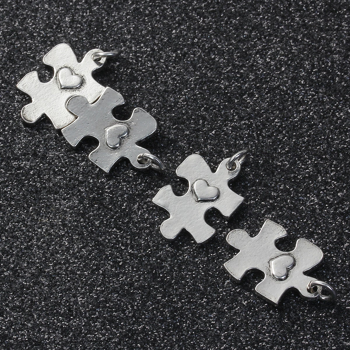 Autism Awareness Charm | Puzzle Piece Charm | Puzzle Piece Heart Charm | Autism Charm