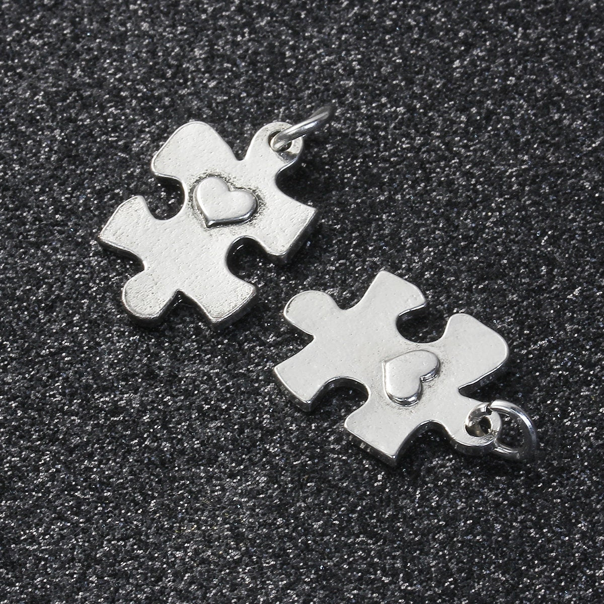 Autism Awareness Charm | Puzzle Piece Charm | Puzzle Piece Heart Charm | Autism Charm