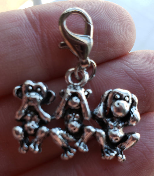 Monkeys Charm | See No Evil Charm | Speak No Evil Charm | Wisdom Charm |