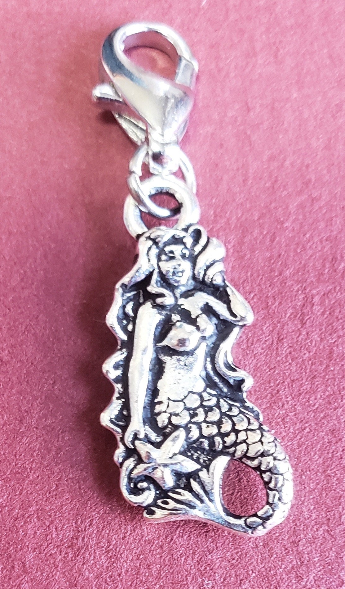 TierraCast Charm | Mermaid Charm | Mermaid Pendant | Mermaid Jewelry | Ocean Charm | Pirate Charm