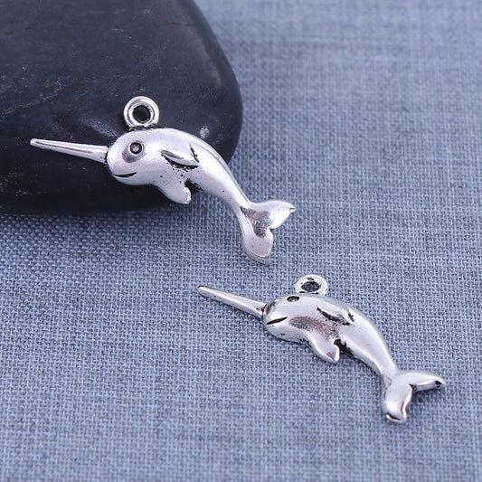 Narwhal Charm | Narwhal Jewelry | Ocean Charm | Gift for Narwhal Collector