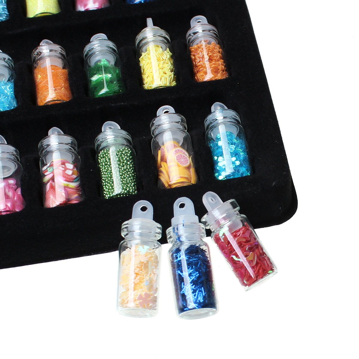 Nail Art Sequins | Nail Art Glitter | Nail Art Decoration Set | Mixed Media Art Supplies | Nail Art Decorating Kit | Scrapbooking Kit