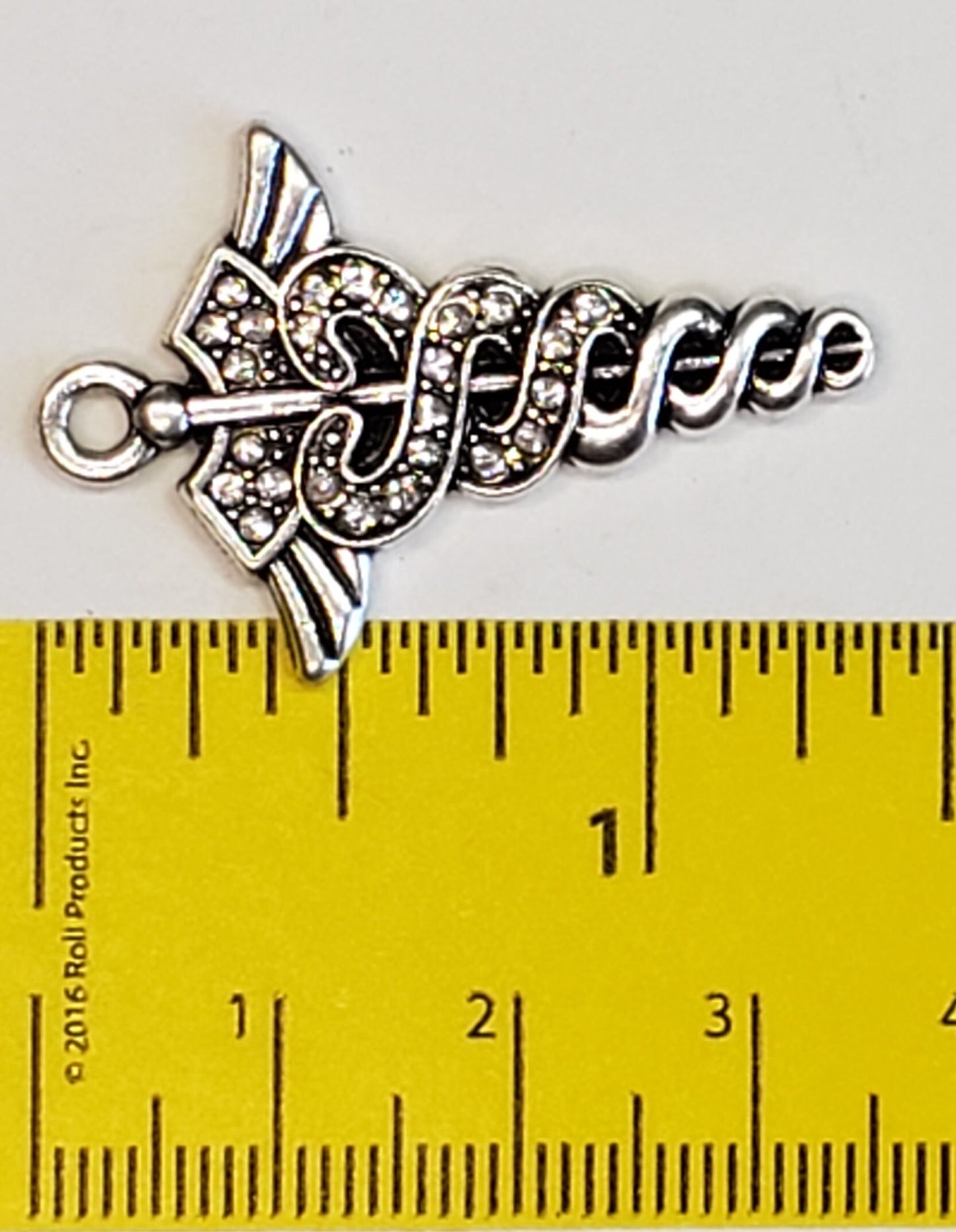 Caduceus Pendant | Caduceus Charm | Caduceus Jewelry | Gift for Nurse | Gift for Doctor | Gift for Medical Professional