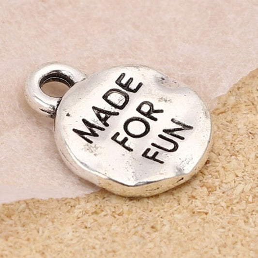 Made for Fun Charms | Gift for Boss | Gift for Friend | Congratulations Gift | Funny Charms | Package of Ten (10) Charms