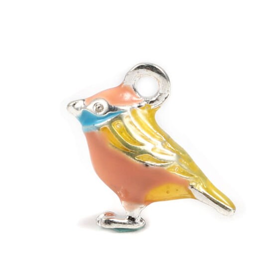 Bird Charm | Love Bird Jewelry | Bird Jewelry | Tropical Bird Charm | Song Bird Charm | Gift for Bird Watcher | Jewelry Supply