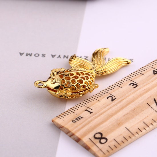 Silvertone Fish Charm | Charm for Fish Owner | Fish Owner Gift | Jewelry Supply | Ocean charm