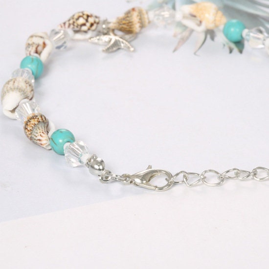 Starfish Anklet | Starfish Ankle Bracelet | Starfish Jewelry | Tropical Jewelry | Beach Jewelry | Shell Jewelry