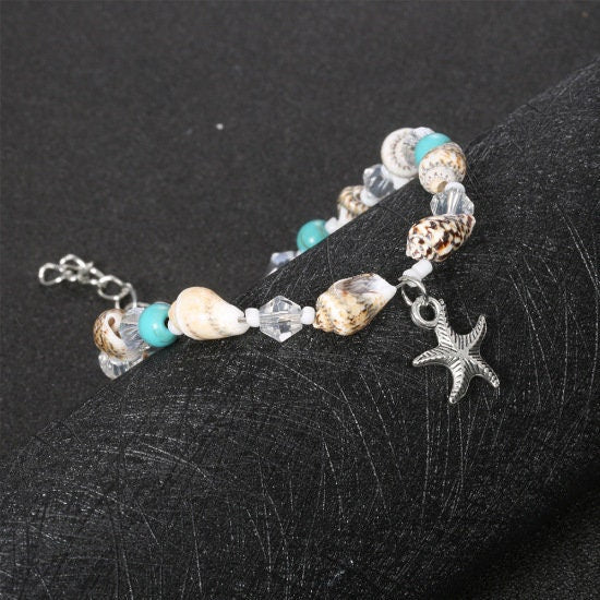 Starfish Anklet | Starfish Ankle Bracelet | Starfish Jewelry | Tropical Jewelry | Beach Jewelry | Shell Jewelry