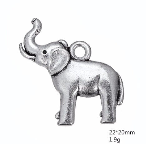 Sweet Little Elephant Charm | Silver Elephant Charm | Elephant Jewelry | Elephant Pendant | Pachyderm Jewelry