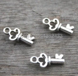 Tiny Key Charm | Key Charm | Key to My Heart Charm | Love Charm | Pack of Ten (10) Charms