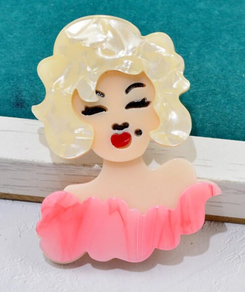 Marilyn Brooch | Feminine Brooch | Girly-Girl Brooch | Marilyn Monroe