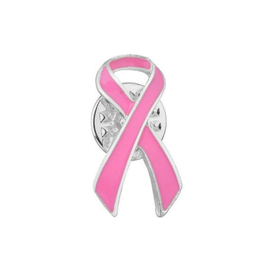 Pink Breast Cancer Ribbon Pin| Breast Cancer Awareness Pin | Breast Cancer Jewelry - Survivor Jewelry | Survivor Pin