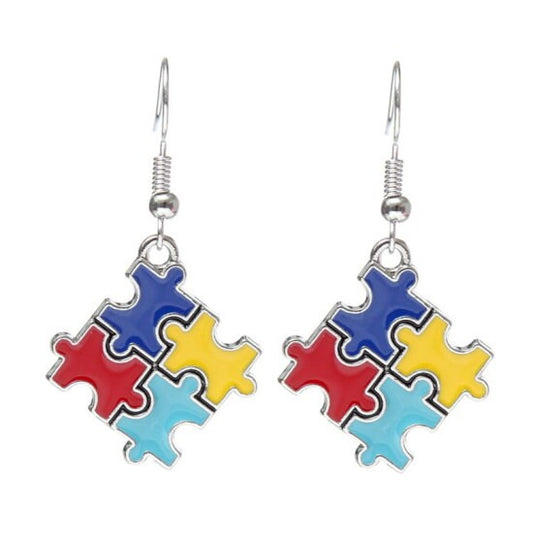 Autism Awareness Earrings | Autism Earrings | Autism Puzzle Piece | Autism Gift | Autism Jewelry