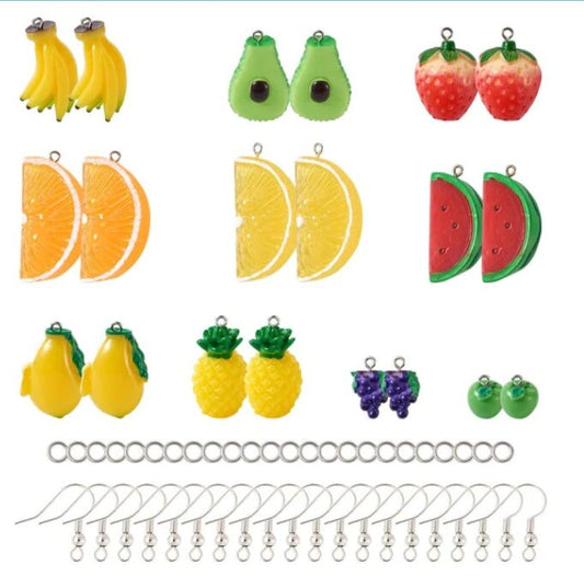 Fruit Earring Kit | Fruit Jewelry Kit | Carmen Miranda Earring Kit | Jimmy Buffett Earring Kit | DIY Jewelry Kit | Jewelry Supply