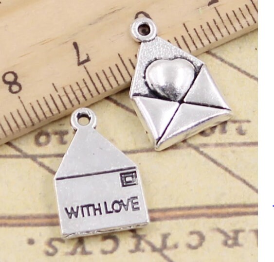 Love Letter Charm | Love Charm | Valentine Charm | Valentine Gift | Gift for Love | Love Gift | Lover Gift | Size 18mm x 12mm