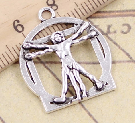 DaVinci Man | Vitruviano Man | Size:  26mm x 22mm