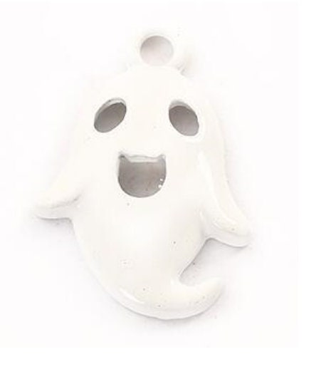 Cute Ghost Charm | Cute Halloween Jewelry Charm | Friendly Ghost Charm | Halloween Jewelry Supply