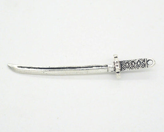 Sword Pendant | Weapon Charm | Pirate Charm | Size 50mm x 8mm