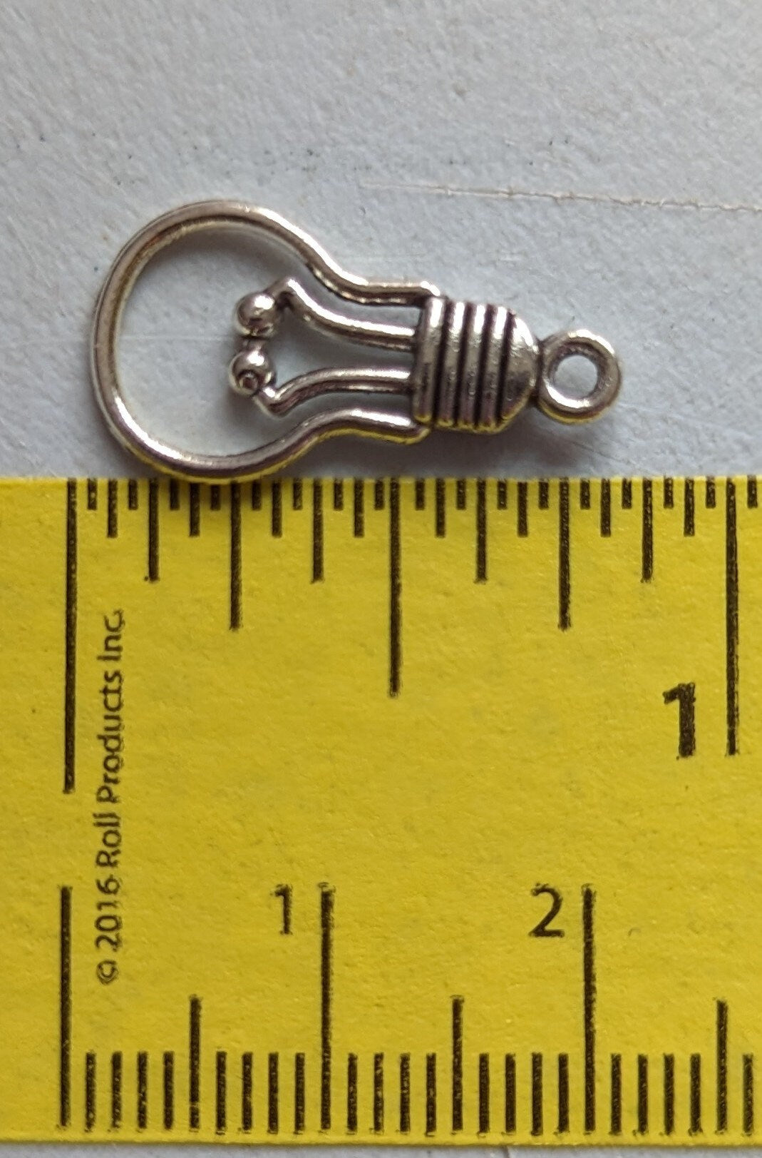 Edison Lightbulb Charm | Light Charm | Electricity Charm | Size:  21mm x 11mm | ONE CHARM