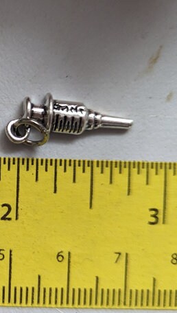 Syringe Charm | Nurse Jewelry | Injection Syringe charm | Medical Jewelry | Nurse Gift