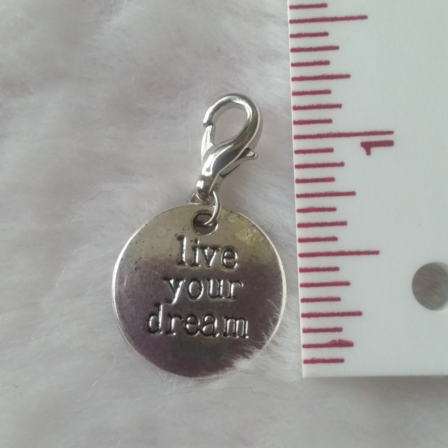 Live Your Dream Charm | Inspirational Charm | Gift for Friend | Motivational Charm | Team Incentive Charm | Uplifting Jewelry