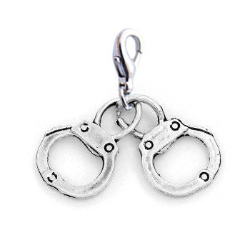 Handcuffs Charm | Handcuff Charm | Handcuff Jewelry | Police Charm | S&M Charm