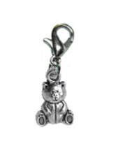 Teddy Bear Charm | Silver Teddy Bear Charm | Silver Bear Charm | Charm for Bracelet